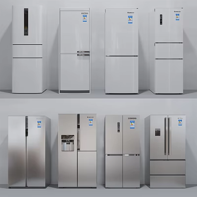 Modern refrigerator 3d model Modern refrigerator 3d model