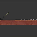 Traditional String Musical Instrument With Red Body Black Base And Digital