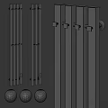Modern Elegant Black Metal Kitchen Cabinet Handles For Sleek Drawers And Cabinets