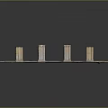 Columns Stone Columns Stone Columns Old Columns Roman Columns Roman Columns Classical Columns Greek Columns 3d model