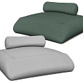 Modern Single Sofa Lazy Sofa 3d model
