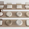 Various Chair Seats With Different Designs And Materials For Home Decor