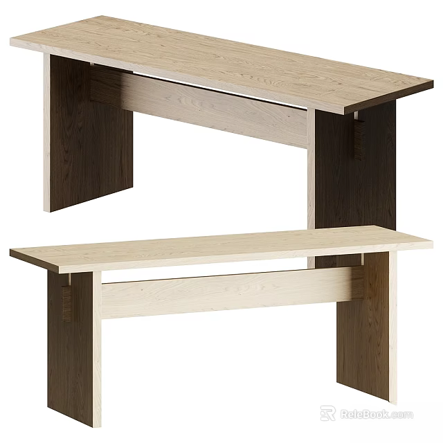 Modern Minimalist Two Seater Sofa With Solid Oak Wood Frame And Clean Lines 3d model