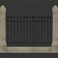 Fence Gate Fence Wall Defense Wall Wooden Fence Fence Iron Fence Floriculture Fence Iron Fence Railing 3d model