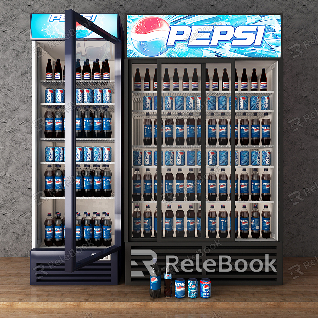 Modern Fridge Pepsi Refrigerator model