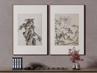 New Chinese Decorative Painting 3d model