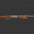 Crossbow Mechanical Crossbow Shift Bow and Arrow Shoot Far Equipment Weapons High-tech Crossbow 3d model