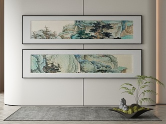 New Chinese Decorative Painting 3d model