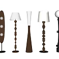 The ancient floor lamp solid wood floor lamp special-shaped floor lamp artistic floor lamp 3d model