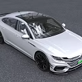 Modern Car Interior Design With Steering Wheel Dashboard Center Console And Seats