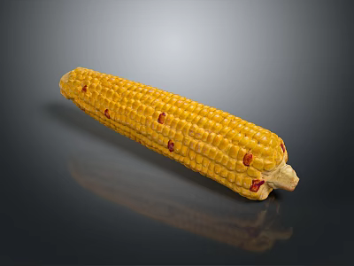 Corn Rice Cartoon Corn Cartoon Food Crops PBR Model 3d model