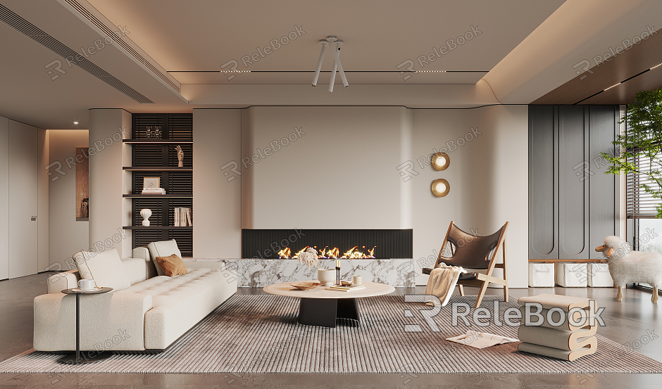 modern living room model