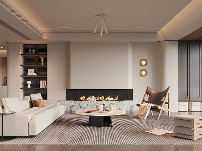 modern living room model