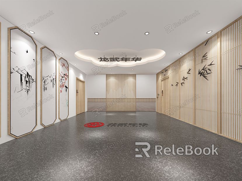 New Chinese-style foyer model