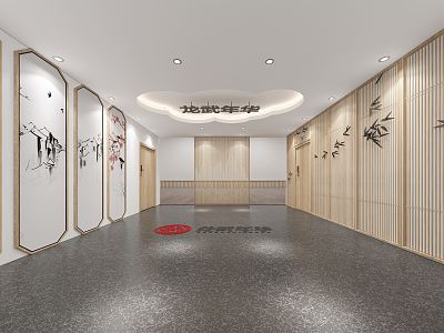 New Chinese-style foyer 3d model