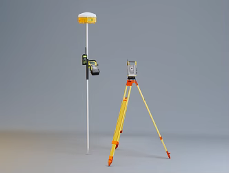 modern theodolite 3d model