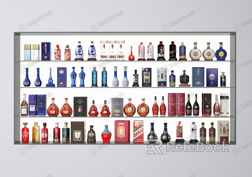 Modern Liquor Wine Bottle Wine Box Wine Liquor Wine Rack Wine Cabinet Maotai Wuliangye model