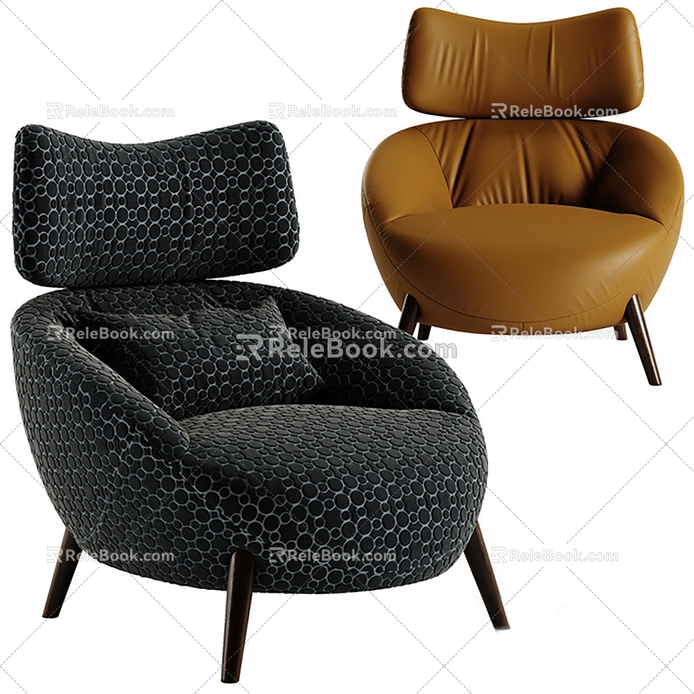 Sofa Single Sofa Seat Casual Sofa 3d model