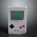 Nintendo Game Boy Classic Handheld Gaming Console With Green Screen And Pink Buttons