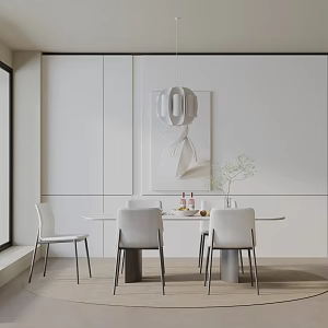 Modern table combination 3d model