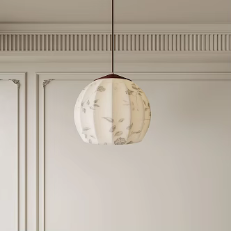 French Retro Antique Chandelier Chestnut Chandelier 3d model