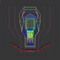 Modern Spring Simulation Racing Setup With Curved Screen Ergonomic Seat And Controls 3d model