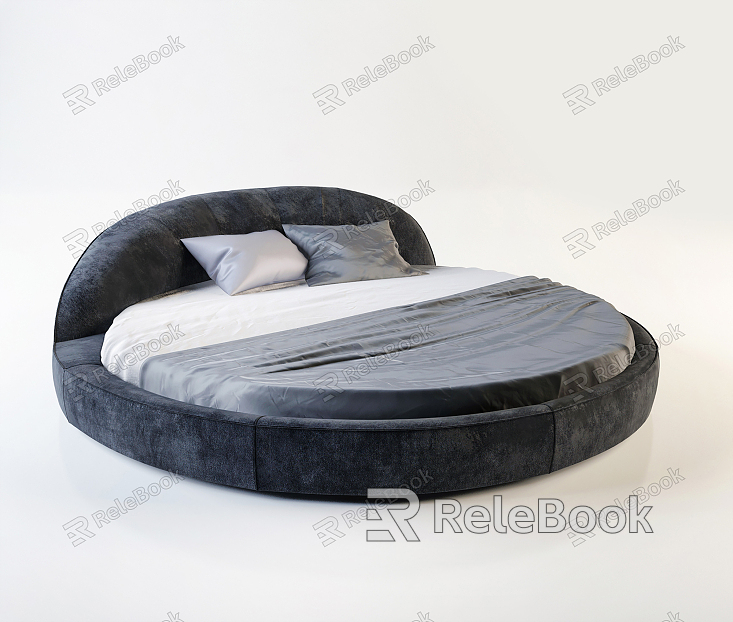 Modern Round Bed Double Bed Combination model