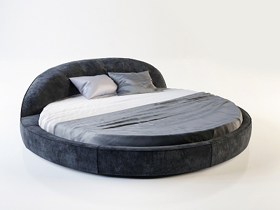 Modern Round Bed Double Bed Combination model