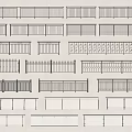 Decorative Fence Designs Featuring Various Patterns and Styles for Home and Outdoor