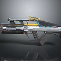 Futuristic Sci Fi Energy Rifle With Advanced Scope And Metallic Design