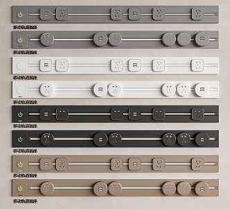 Modern mobile rail socket 3d model