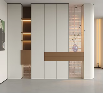 Modern Decorative Entrance Cabinet Entrance 3d model