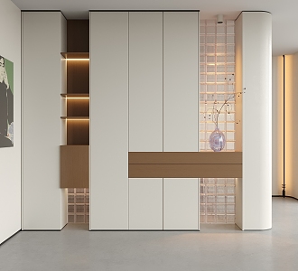 Modern Decorative Entrance Cabinet Entrance 3d model