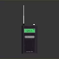 Purple Computer Handheld Device Featuring Digital Display Antenna And Top Button