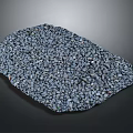 Gray Gravel Terrain With Small Stones And Natural Rough Surface Texture