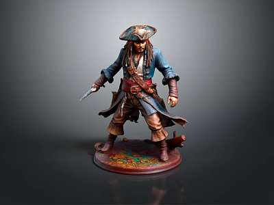Pirates of the Caribbean Viking Warrior Viking Warrior Samurai Soldier Guard 3d model
