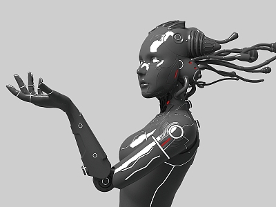 Robot Beauty Future Technology Cyberpunk Meta Universe 3d model