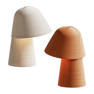 Italian Poliform Mushroom Head Table Lamp 3d model