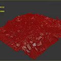 Pile of Construction Waste Debris Including Rubble Broken Bricks and Soil