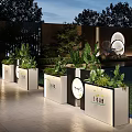 Elegant Garden Landscape Design With Circular Decorative Feature And Lush Green Plants