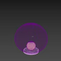 Black Spherical Textured Table Lamp for Modern Minimalist Home Decor