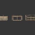 Various Shapes of Furniture Frames Arranged with Small House Like Structure in Initial Production Stage