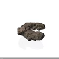 Detailed Modern 3D Rock Model with Textured Surface for Design Projects 3d model