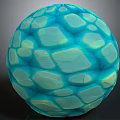 Handcrafted Wood and Stone Spherical Ornament with Detailed Textured Pattern for Interior Design