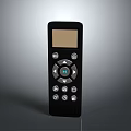 Computer Remote Control With Black Design LCD Screen Circular Button And Function Icons