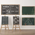 Restaurant Menu Boards with Wall Mounted and Easel Stand Designs Featuring Menu Items