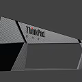 ThinkPad Branded Carbon Fiber Geometric Display Stand with Modern Design Features