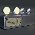 Emergency Light Device With Display Panel Buttons And Metal Housing Design