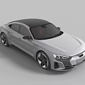 Silver Sports Car With Open Doors Hood And Red Interior Seats