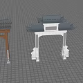 Chinese style archway archway SU model 3d model